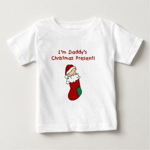 Camiseta Para Bebê Pai presente de Natal