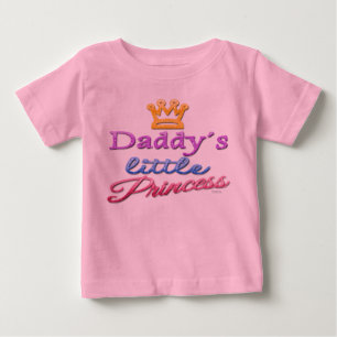 Camiseta Para Bebê Pai Princesa Bebê Toddler