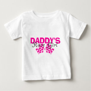 Camiseta Para Bebê Pai Race Girl
