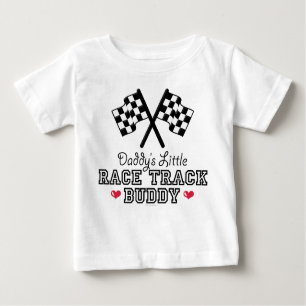 Camiseta Para Bebê Pai Race Track Buddy Bebezinha Longa