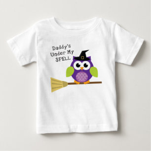 Camiseta Para Bebê Pai sob meu período