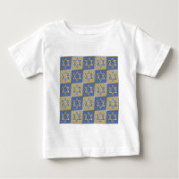 Painéis de Arte Estrela de Davi Azul Dourado