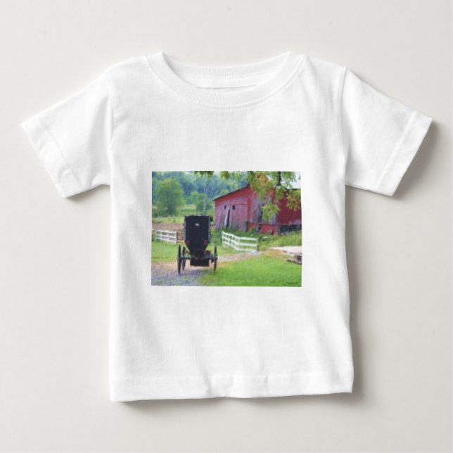 CAMISETA PARA BEBÊ PAINT220. (Frente)