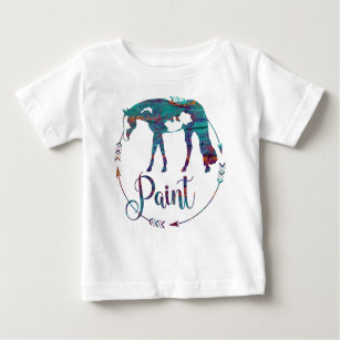 Camiseta Para Bebê Paint Horse