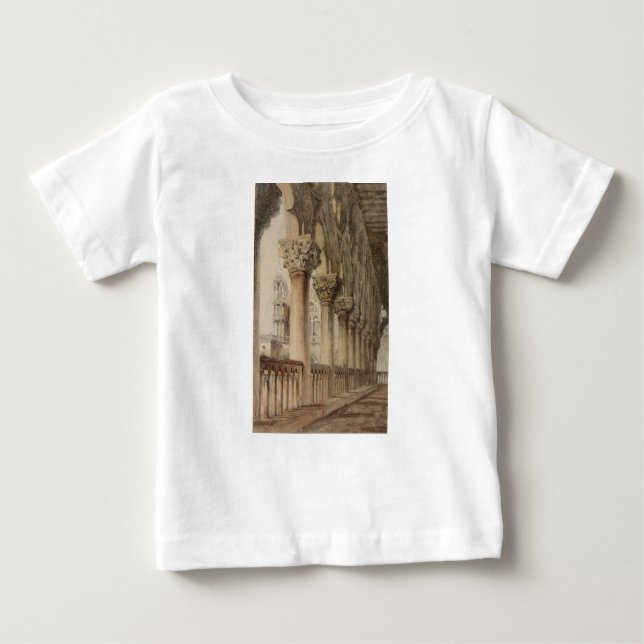 Camiseta Para Bebê Palácio Ducal (por John Ruskin) (Frente)