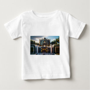 Camiseta Para Bebê Palácio Real do ouro" - Inspir Islâmico Gerado por