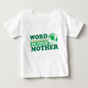 Camiseta Para Bebê Palavra a sua mãe