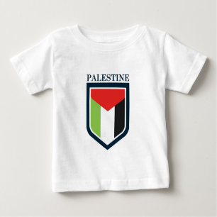Camiseta Para Bebê Palestina e bandeira palestina