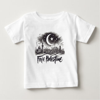 Camiseta Para Bebê Palestina livre