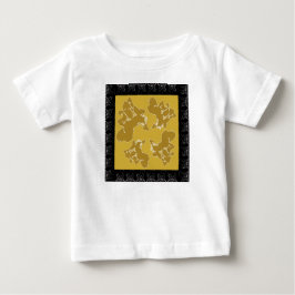 Camiseta Para Bebê Paleta do Klimt
