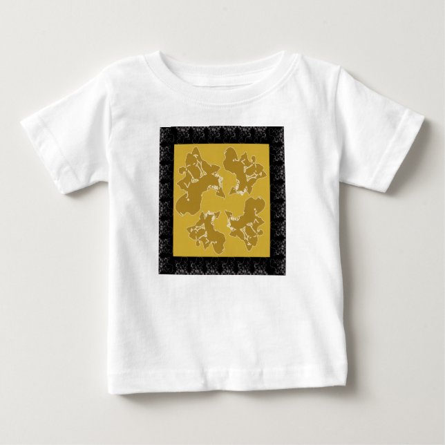 Camiseta Para Bebê Paleta do Klimt (Frente)