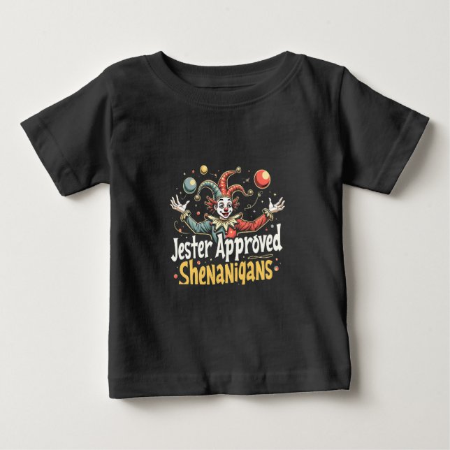 Camiseta Para Bebê Palhaço de circo de Shenanigans aprovado por Jeste (Frente)