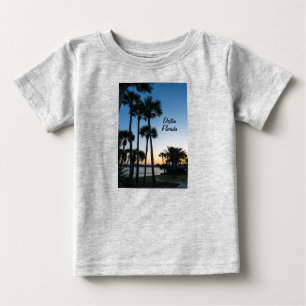 Camiseta Para Bebê Palm Trees Sunrise Destin Florida Toddler T-shirt