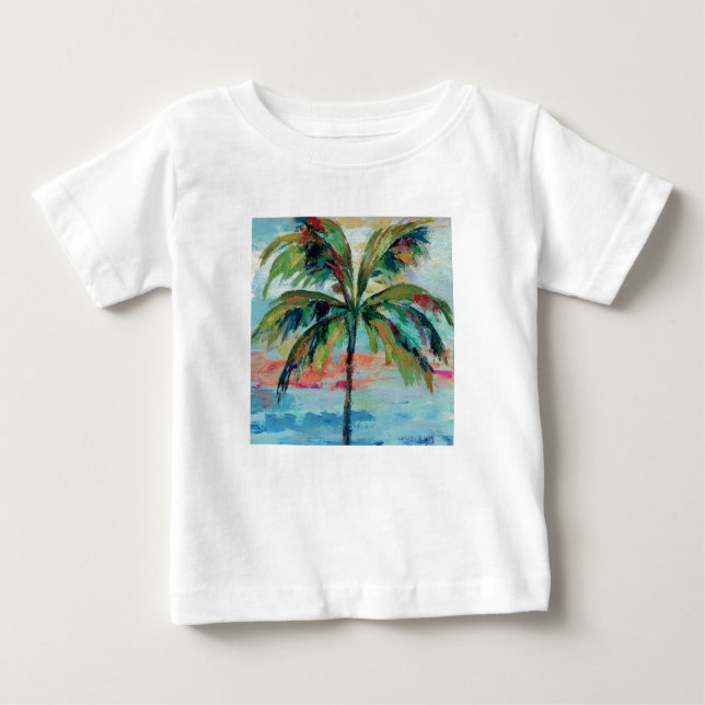 Camiseta Para Bebê Palmeira tropical de | (Frente)