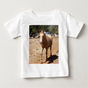 Camiseta Para Bebê Palomino Horse Saudação,