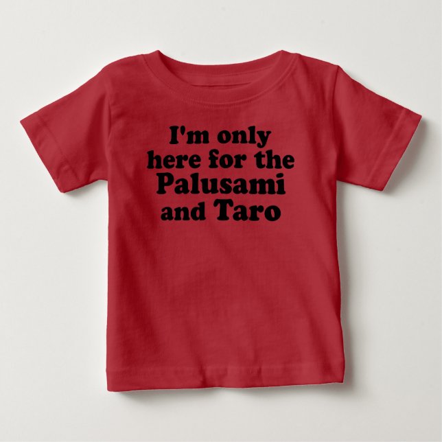 Camiseta Para Bebê Palusami e Taro (Frente)