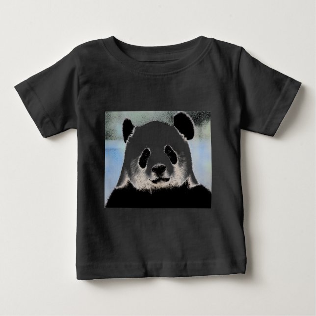 Camiseta Para Bebê Panda (Frente)