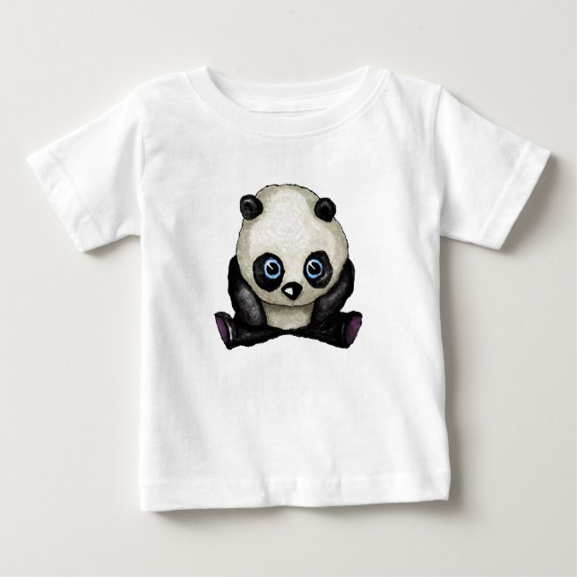 Camiseta Para Bebê Panda (Frente)
