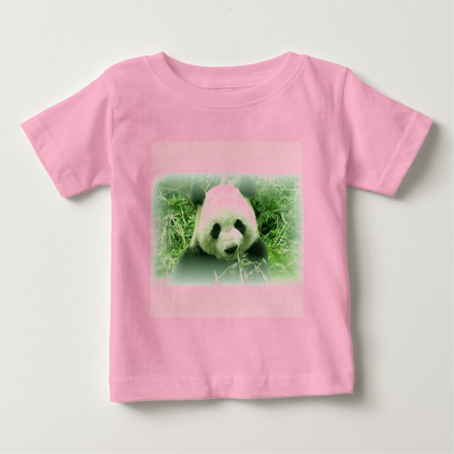 Camiseta Para Bebê Panda (Frente)