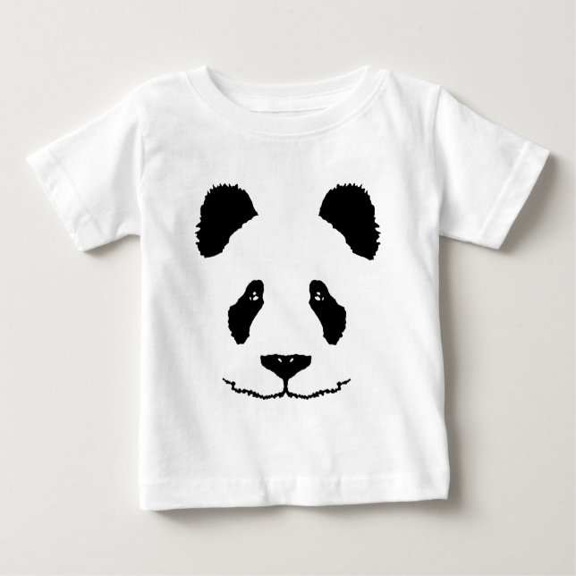 Camiseta Para Bebê Panda (Frente)