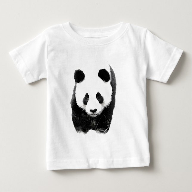 Camiseta Para Bebê Panda (Frente)