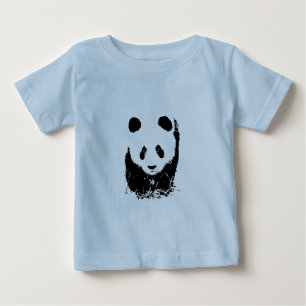 Camiseta Para Bebê Panda