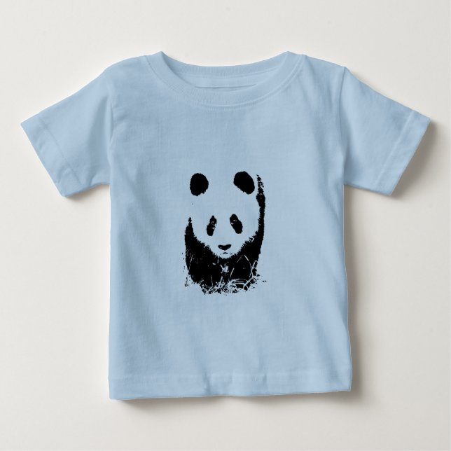 Camiseta Para Bebê Panda (Frente)