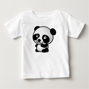 Camiseta Para Bebê Panda