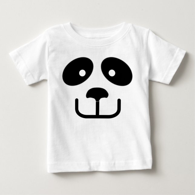 Camiseta Para Bebê Panda (Frente)