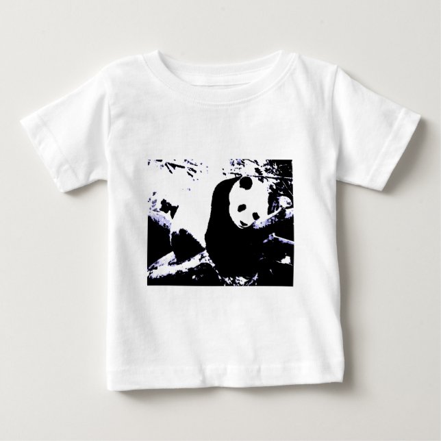 Camiseta Para Bebê Panda Adormecido (Frente)