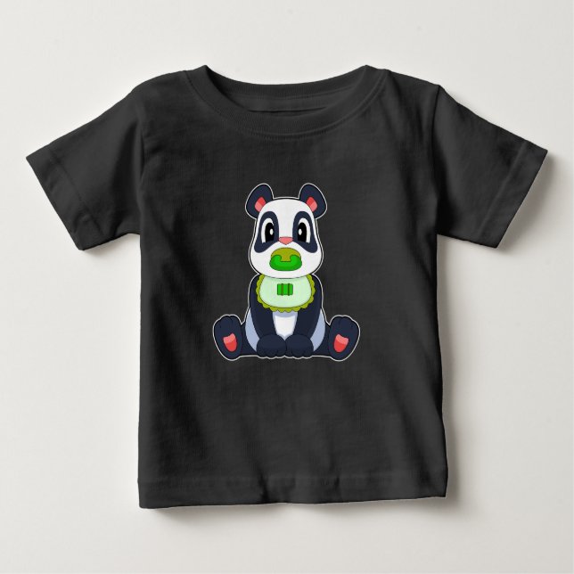 Camiseta Para Bebê Panda Baby Pacifier (Frente)