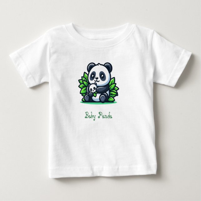 Camiseta Para Bebê Panda Baby T shirt (Frente)
