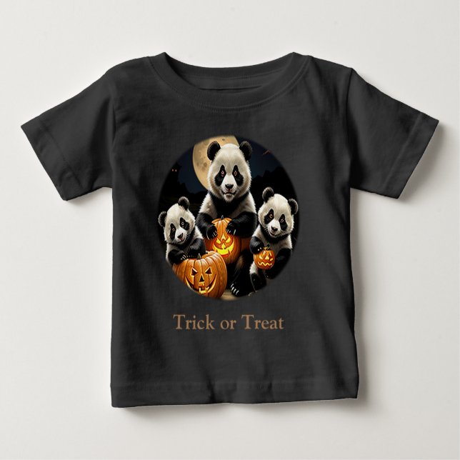 Camiseta Para Bebê Panda Bears (Frente)