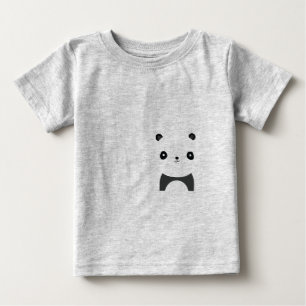 Camiseta Para Bebê Panda calma