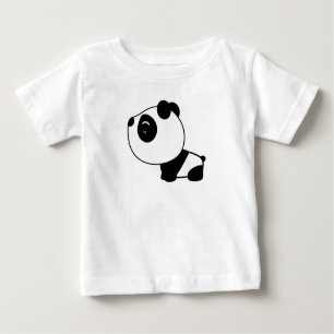 Camiseta Para Bebê Panda Criança bonita