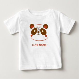 Camiseta Para Bebê Panda Cuddles