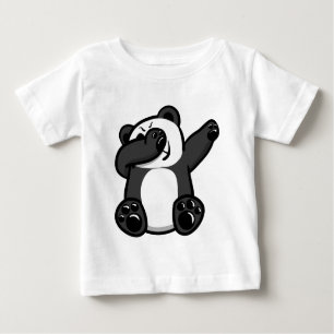 Camiseta Para Bebê Panda de toque ligeiro dos animais