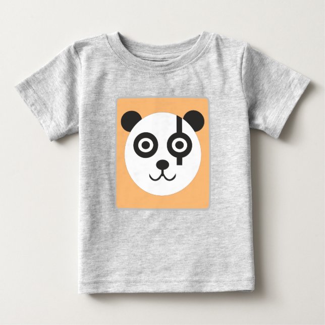 Camiseta Para Bebê Panda Design (Frente)