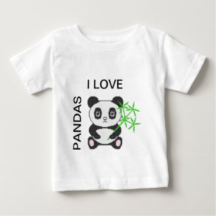 Camiseta Para Bebê Panda engraçada