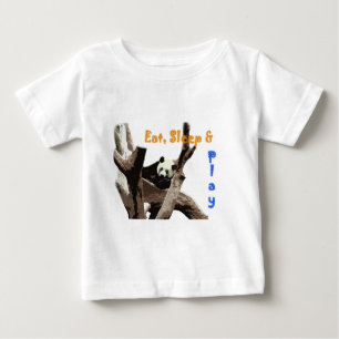 Camiseta Para Bebê Panda gigante em uma fotografia de zoológico de an
