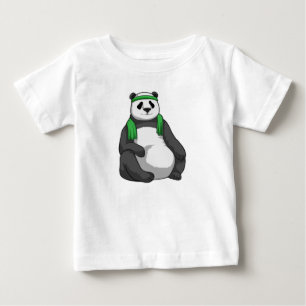 Camiseta Para Bebê Panda na Malhação com Toalha