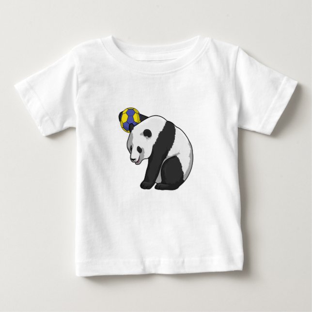 Camiseta Para Bebê Panda no Esportes de Andebol (Frente)