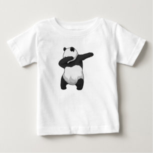 Camiseta Para Bebê Panda no Hip Hop Dance Dab