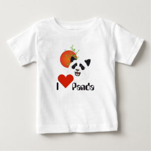 Camiseta Para Bebê Panda pequena (Ailurus - Shirt fulgens)