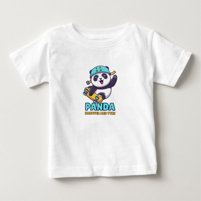 Camiseta Para Bebê Panda ressaca e Tytybaby (Frente)