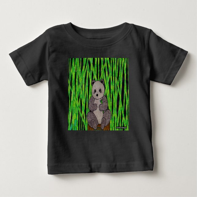 Camiseta Para Bebê Panda (vivid) - Camiseta bebê (Frente)