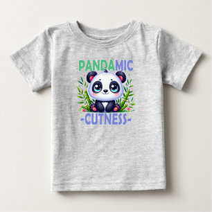 Camiseta Para Bebê Pandâmica Cuteness. Bela animação de Panda