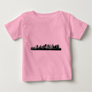 Camiseta Para Bebê Panorâmica Nova York