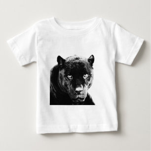 Camiseta Para Bebê Pantera preta Jaguar