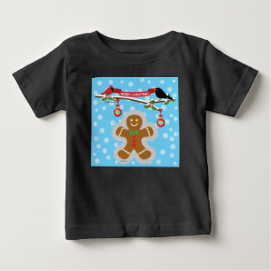 Camiseta Para Bebê Pão-de-açúcar, Flocos de neve e Aves